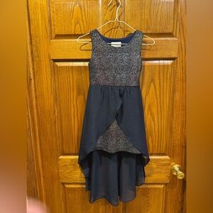 Rare Editions Sparkling Navy Formal Dress